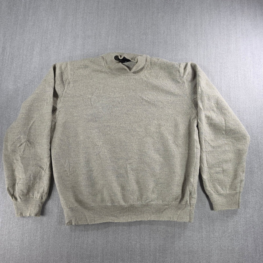 Raffi Linea Uomo Mock Neck Sweater Kids XXL Tan Made in Italy Knit‎ Pullover